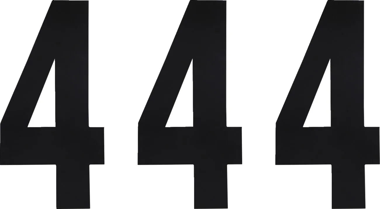 Factory Effex Black 6" Standard Number Plate Graphic (3-pack)