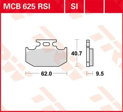Trw Si Series Sintered Off-road Brake Pads