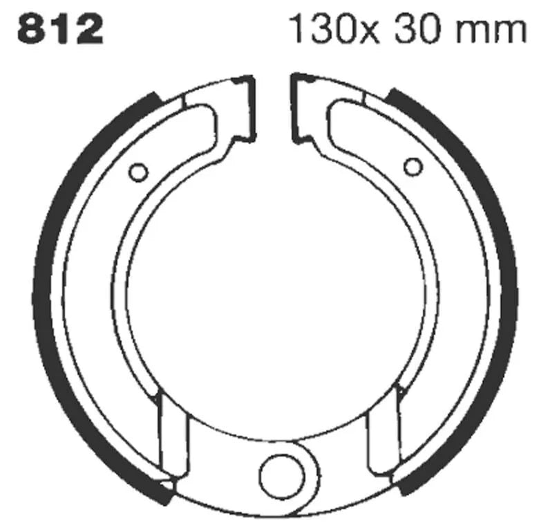 Ebc "G" Grooved Brake Shoe
