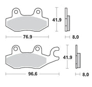 Moto-master Racing Brake Pads For Atv