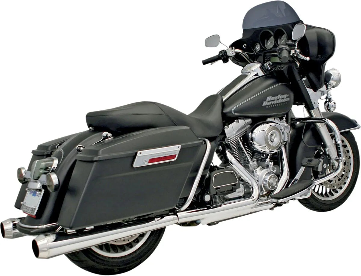 Bassani Xhaust Megaphone Slip-on Mufflers - Chrome