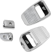 Slyfox Foot Pegs - Billet Aluminum, Silver Polished