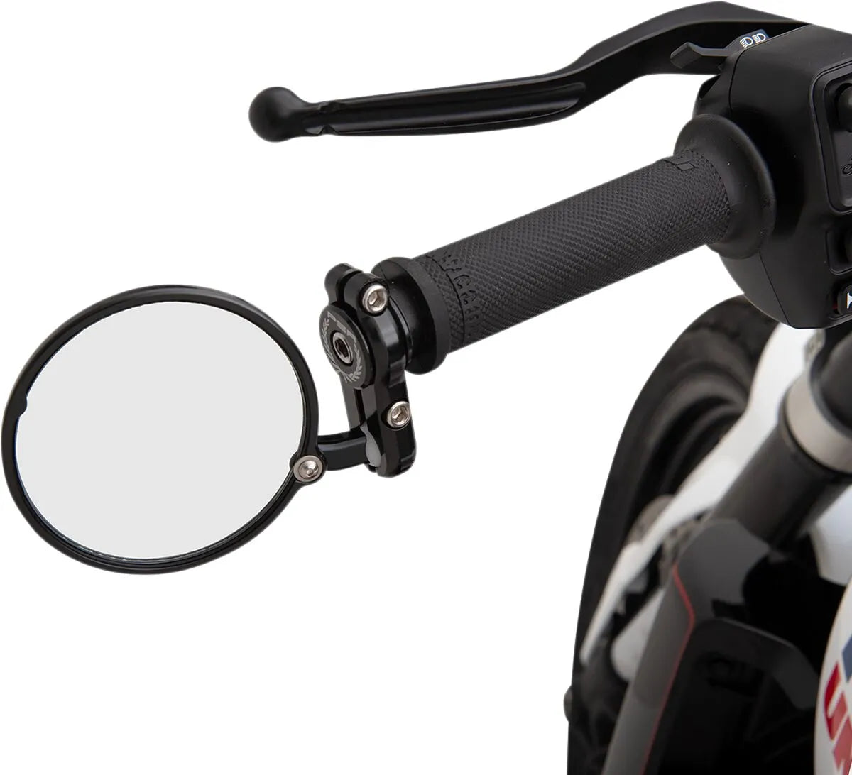 Psr Folding Bar End Mirror 7/8-inch Black