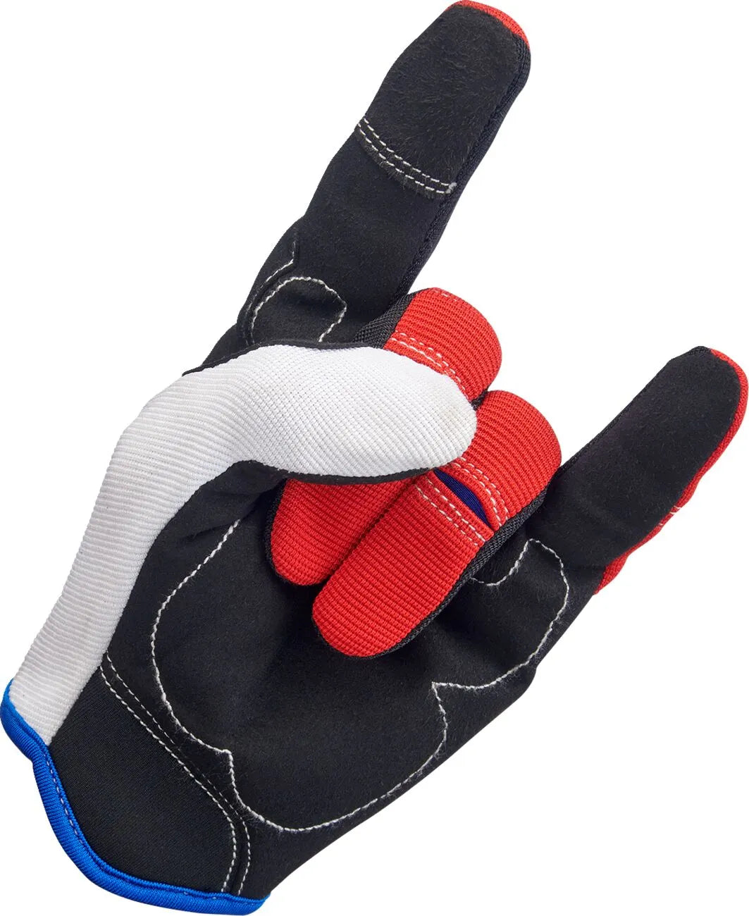 Biltwell Moto Gloves - Black/Blue/Red/White