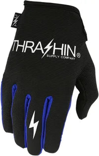 Thrashin Supply Co. Stealth Gloves - Black/Blue