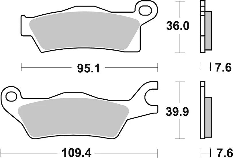Sbs Rsi Offroad Racing Sintered Brake Pads