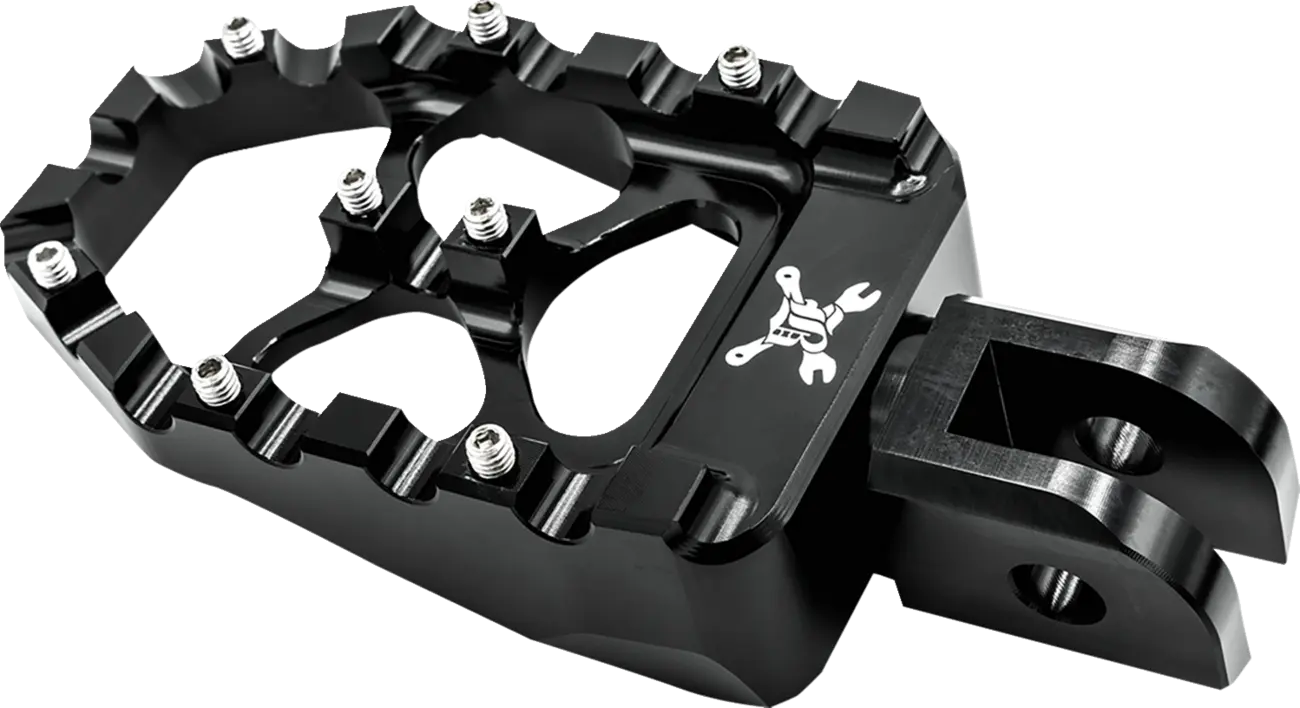 Burly Brand Mx Evolution Pegs - Black Aluminum