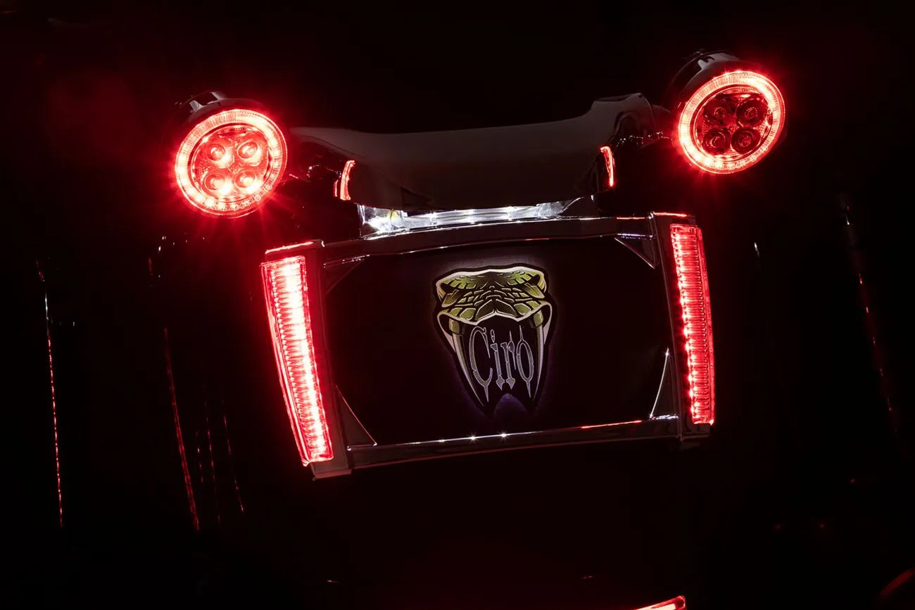 Ciro Led Lighted License Plate Frame For Harley Davidson