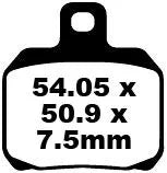 Ebc Sfa Series Organic Scooter Brake Pads