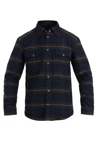 John Doe Vintage Motoshirt Jacket For Men - Green/Navy/Orange