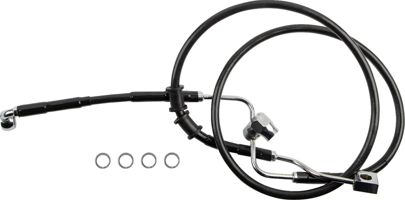Drag Specialties Rear Brake Line For Abs Systems