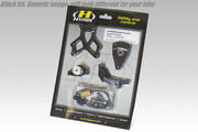 Hyperpro Steering Damper Mounting Kit - Black Aluminum