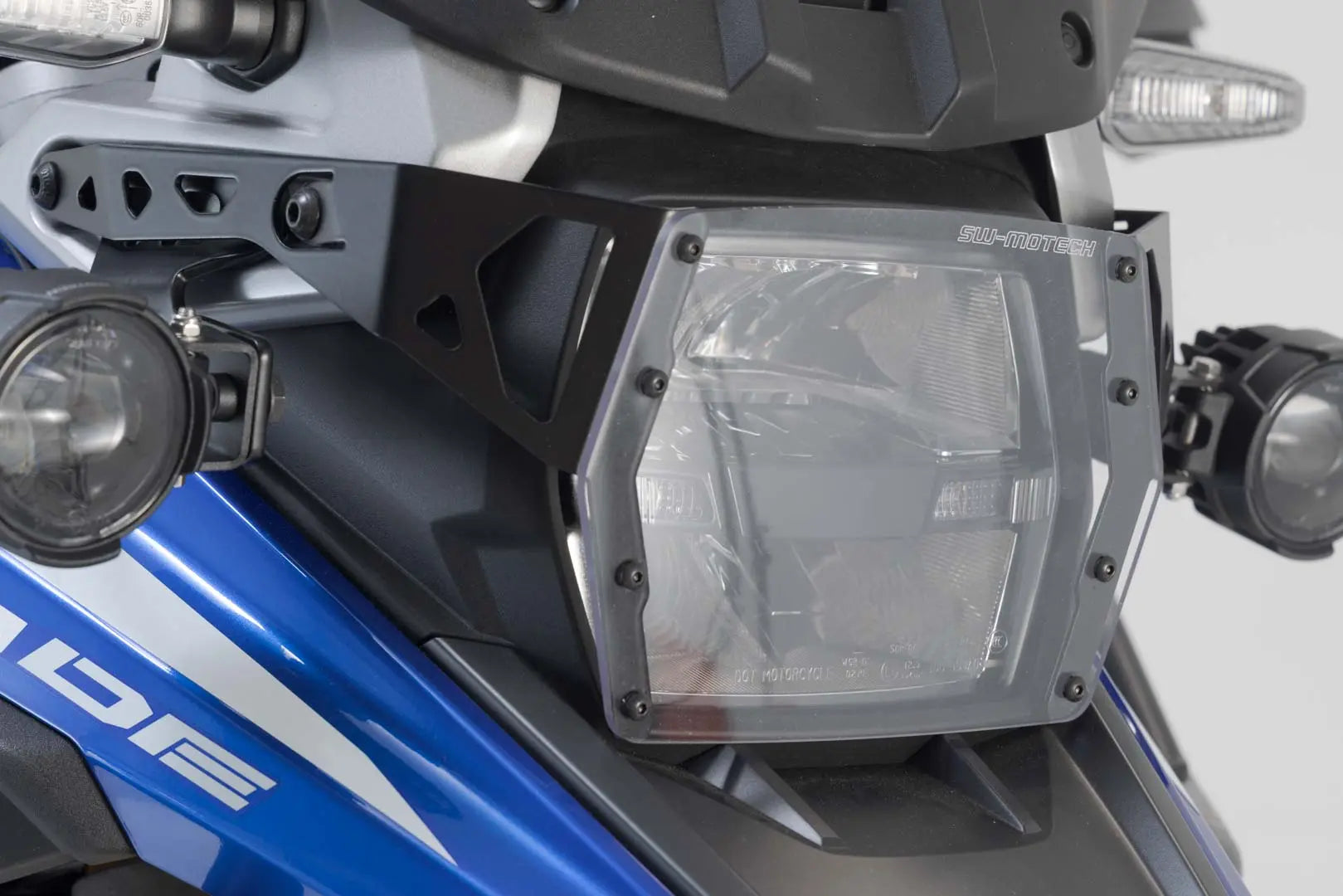 Sw-motech Headlight Guard - Steel & Makrolon Protection