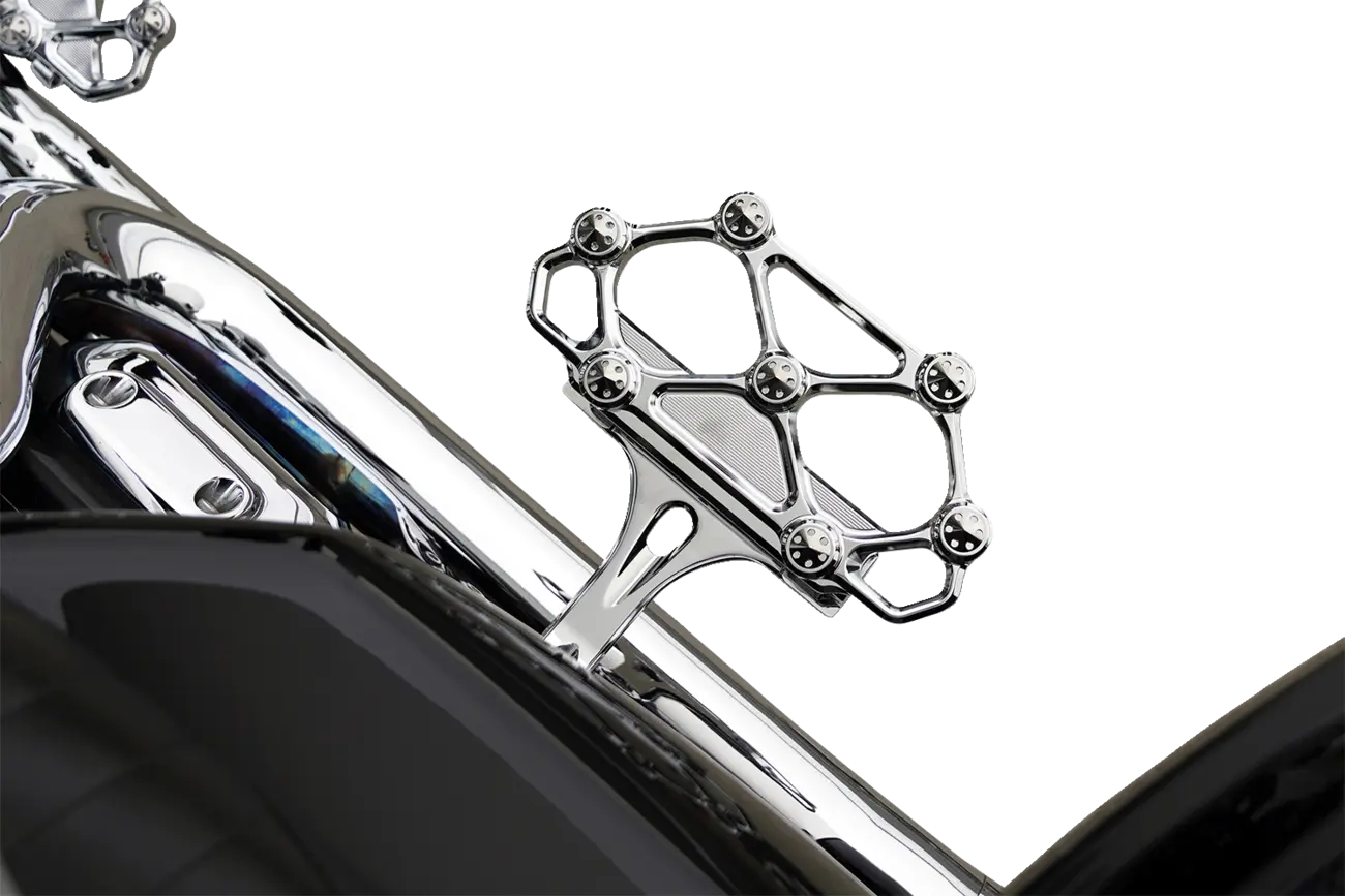 Arlen Ness Diamond Floorboards - Chrome