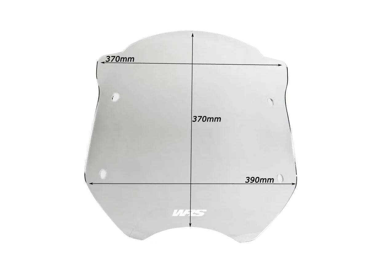 Wrs Windscreen Naked Bike - Smoke Plexiglass