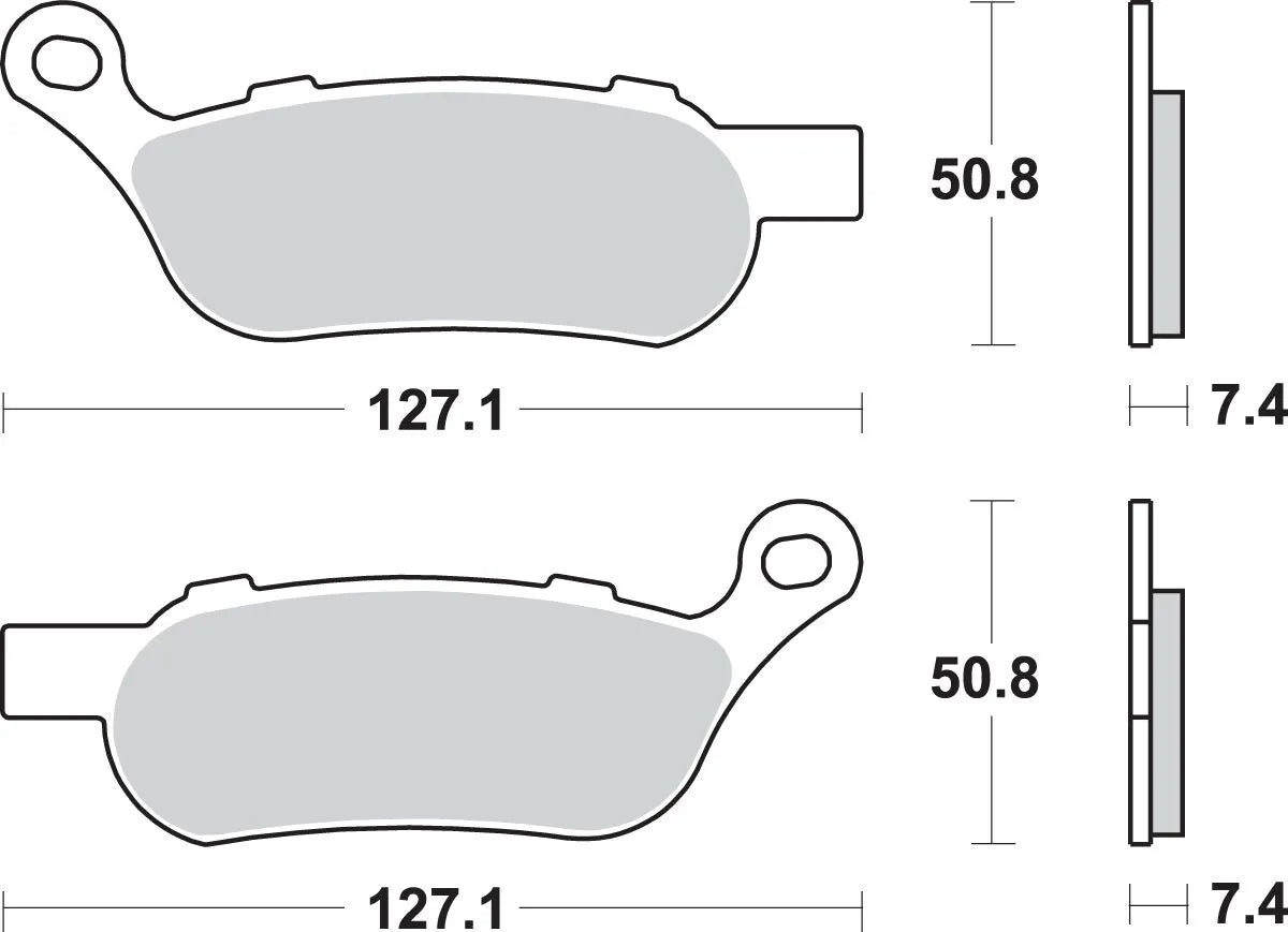 Sbs Sintered Metal Brake Pads For Harley/buell