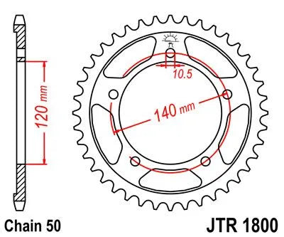 Jt Sprockets Steel Rear Sprocket 530-47t