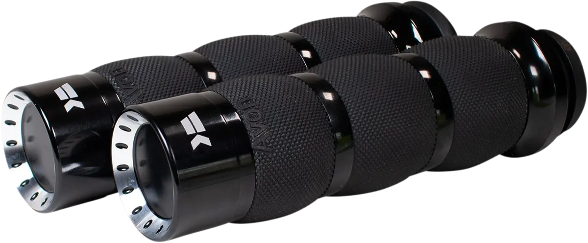 Khrome Werks Turbine Grips - Black Rubber