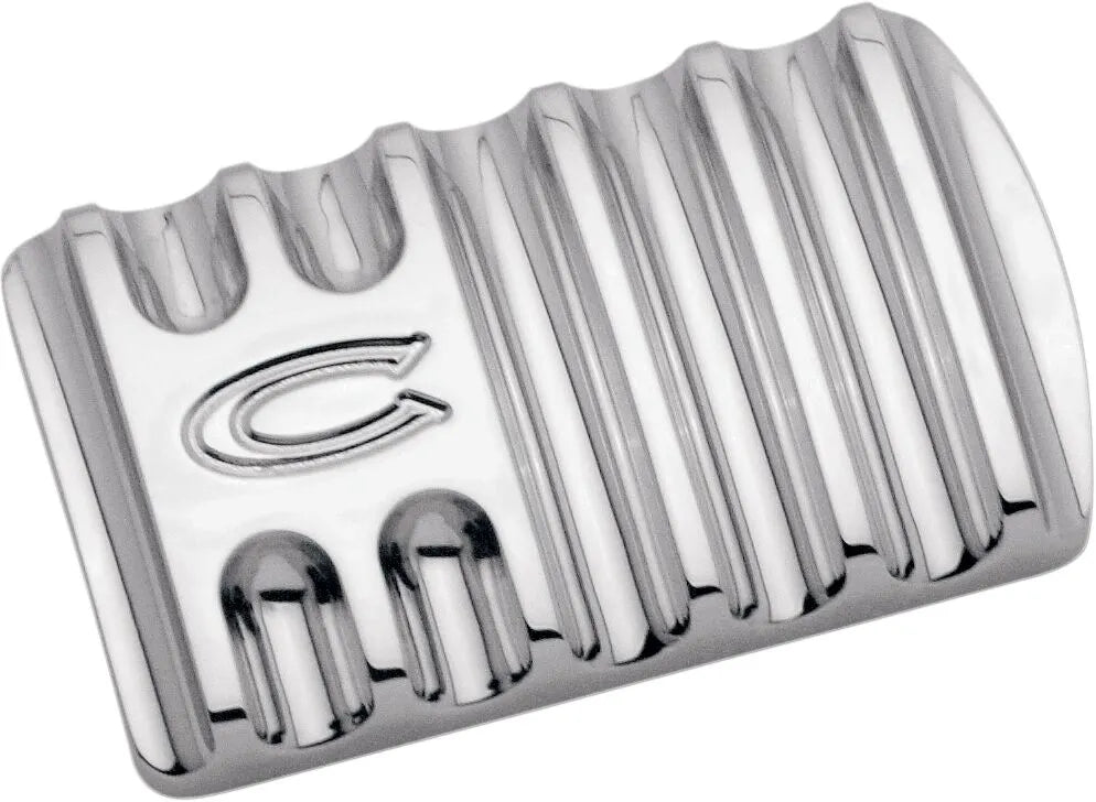 Covingtons Brake Pedal Pad - Chrome Billet Aluminum