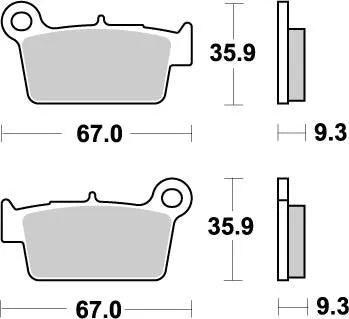 Moto-master Nitro Brake Pads - Sintered Metal