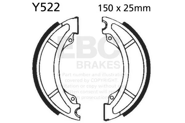 Ebc Standard Brake Shoes - Organic Base