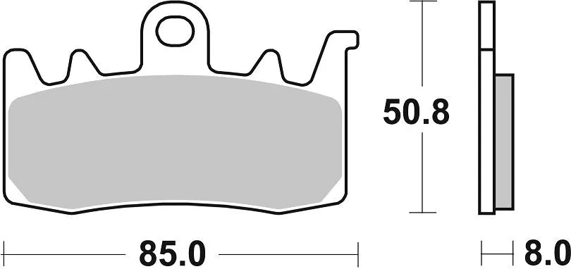 Sbs Ds Racing Dual Sintered Brake Pads