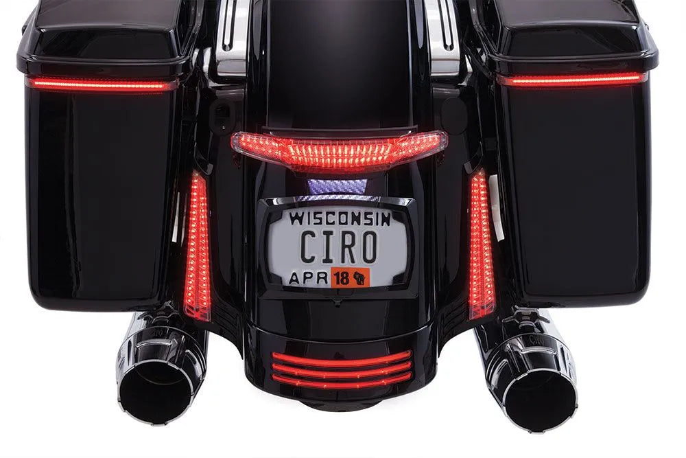 Ciro Latitude Led Taillight & License Plate Mount For Harley-davidson