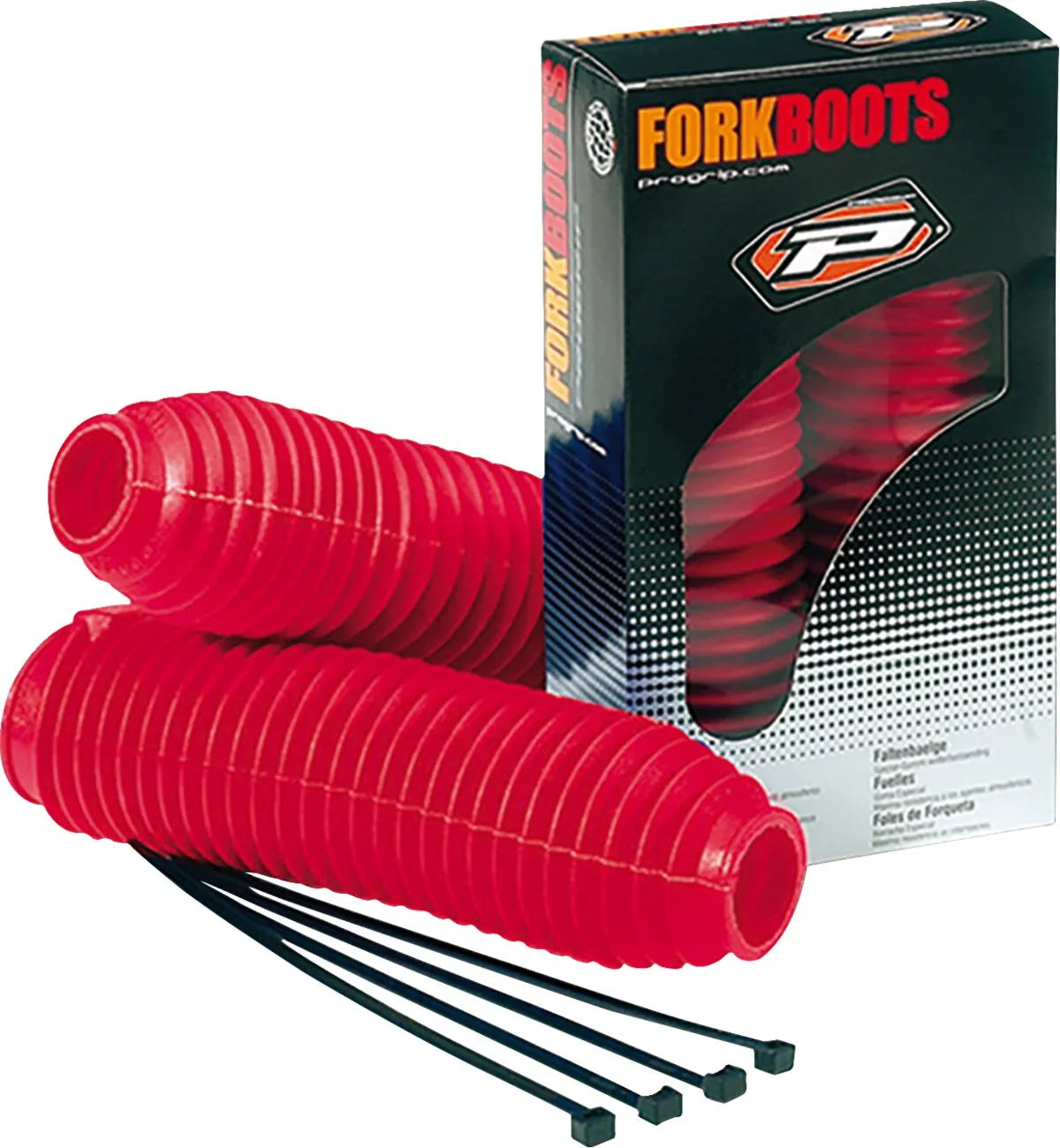 Pro Grip Fork Boots For 42-45mm Forks (Red)