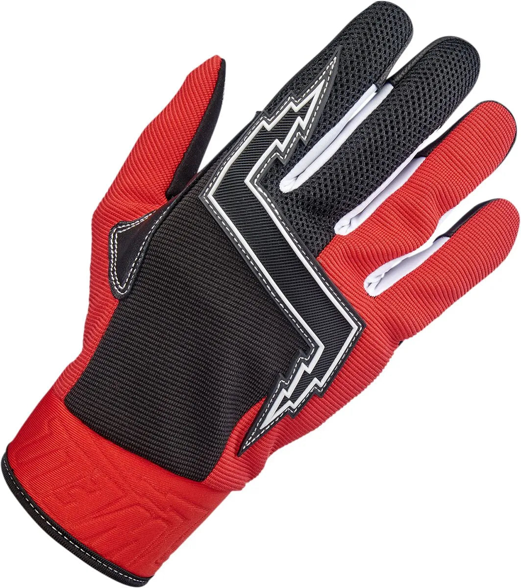 Biltwell Baja Gloves Motocross Inspired - Black/Red