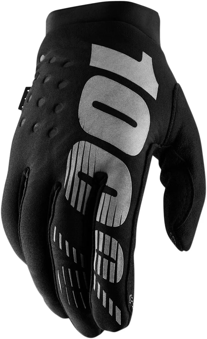 100% Brisker Insulated Off-road Gloves - Black/Gray