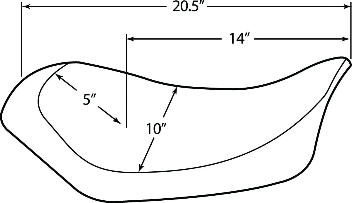 Drag Specialties Low Solo Seat - Black
