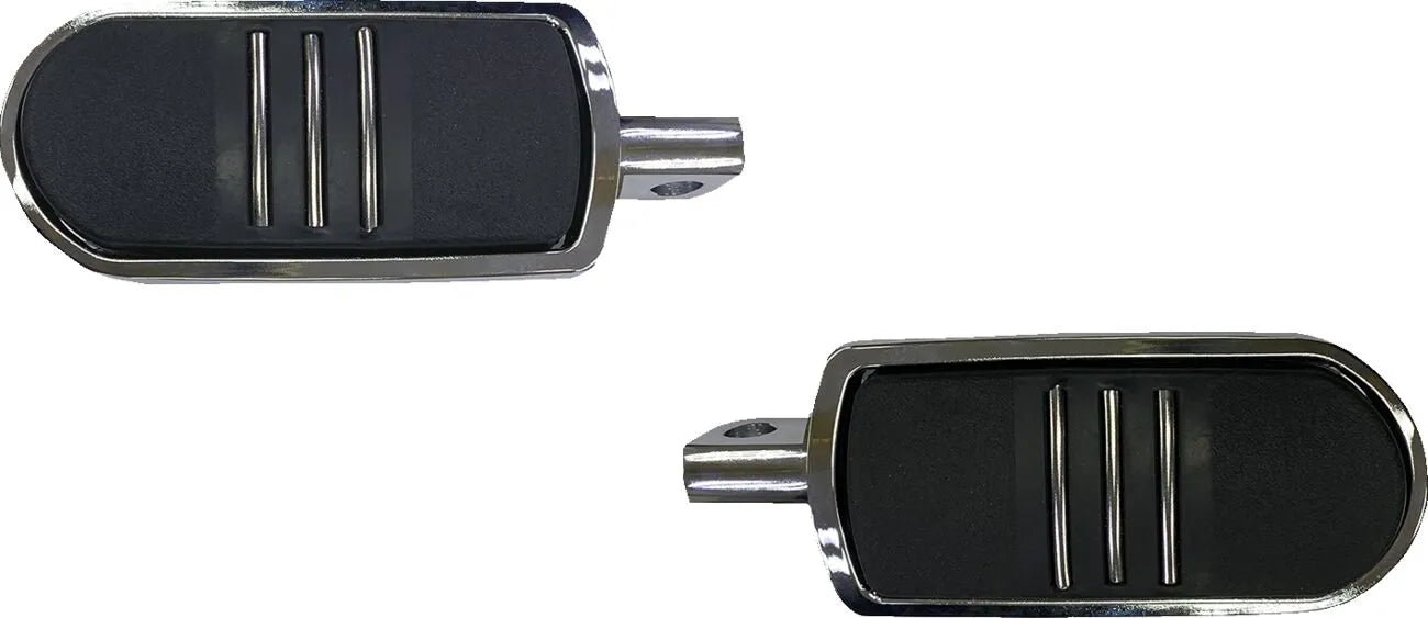 Drag Specialties Sweeper Foot Pegs - Chrome