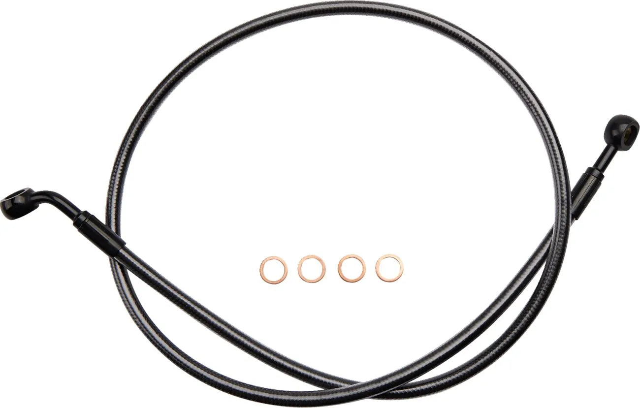 Magnum Shielding Braided Front Brake Line For Non-abs Models