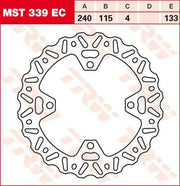 Trw Ec Cross Design Brake Rotor