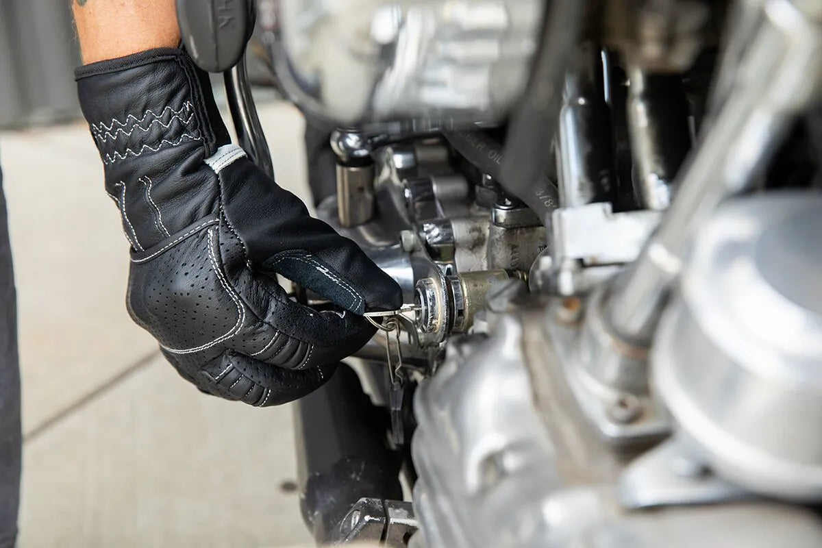 Biltwell Borrego Gloves - Black/Light Gray