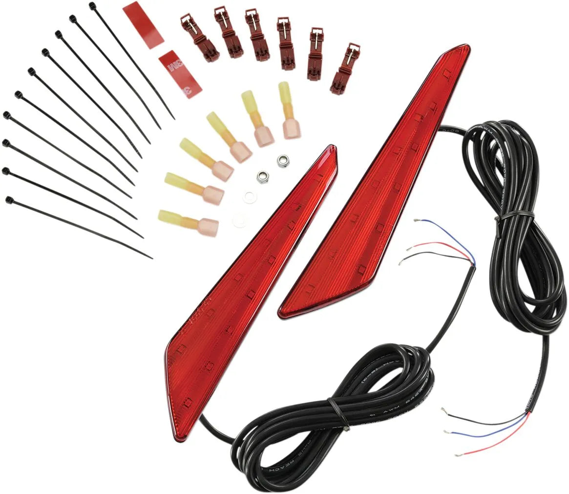 Show Chrome Led Marker Lights - Red