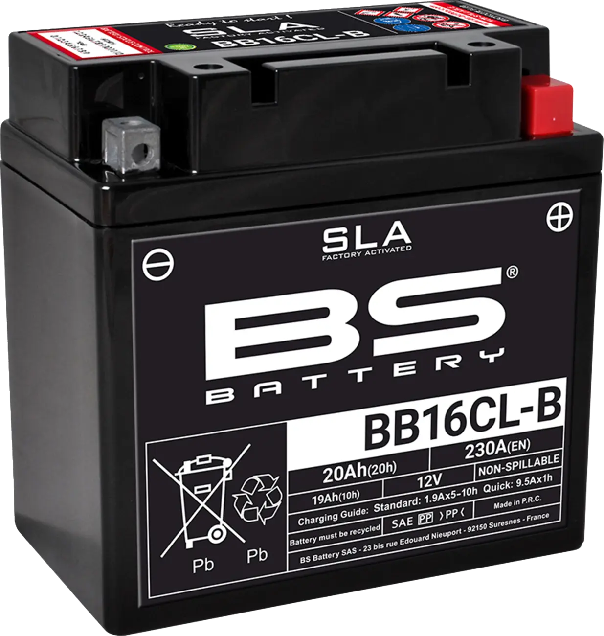 Bs Battery Agm 12v 19ah Motorcycle Battery