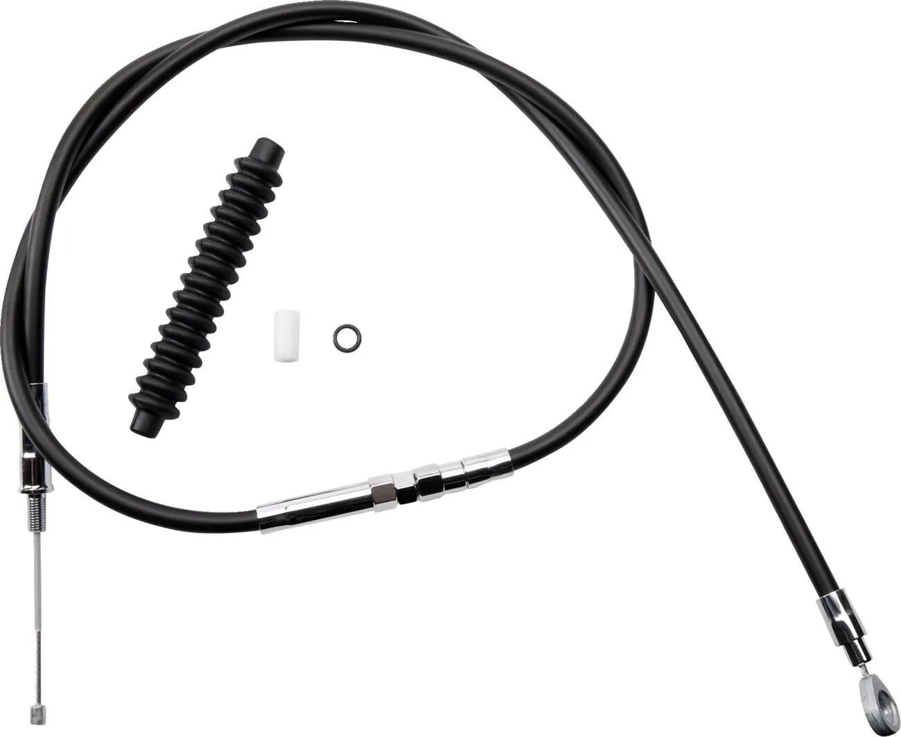 Drag Specialties High-efficiency Black Vinyl Clutch Cable
