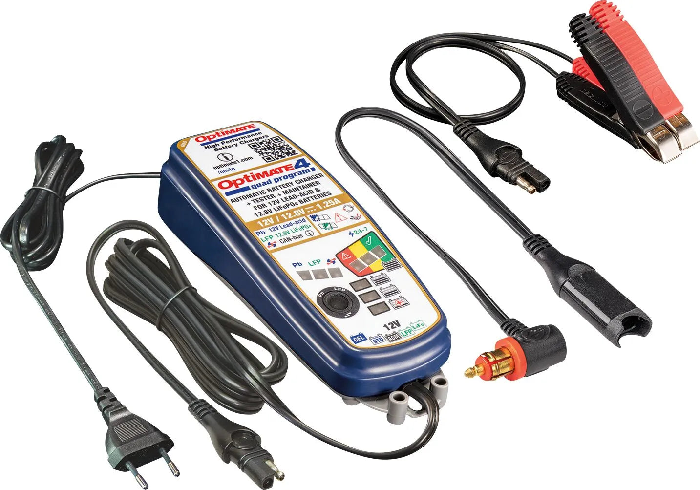 Tecmate Optimate 4 Quad 12v Battery Charger