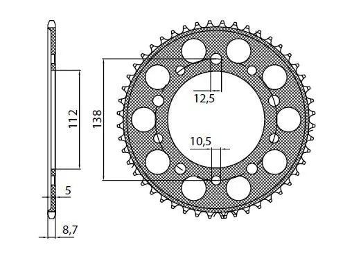Sunstar Aluminum Rear Sprocket 530-48t