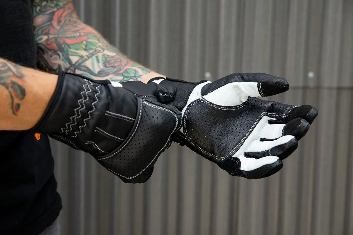 Biltwell Borrego Gloves - Black/Light Gray