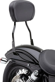 Cobra Round Sissy Bar - Black Steel