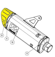 Akrapovic V-ec398 Muffler End Cap Replacement