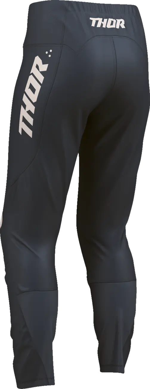 Thor Ridemode Menace Racewear-bukser til kvinder – lysegrå/midnatsblå
