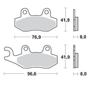 Moto-master Ceramic Brake Pads For Sport/touring Motorcycles