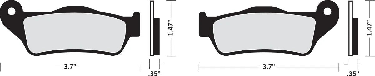 Drag Specialties Organic Brake Pads For Harley-davidson/buell