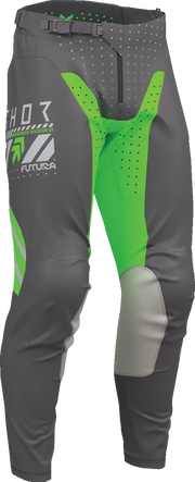 Thor Launchmode Futura Pants - Light Gray/Fluorescent Green/Charcoal Gray