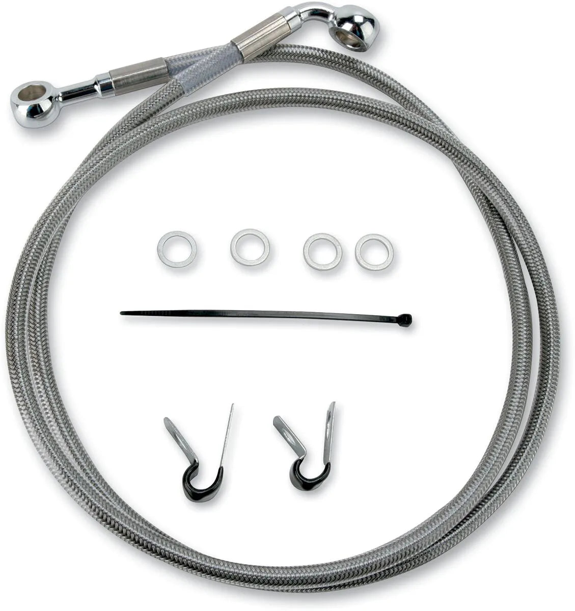 Drag Specialties Extended Brake Line Kit - Stainless Steel