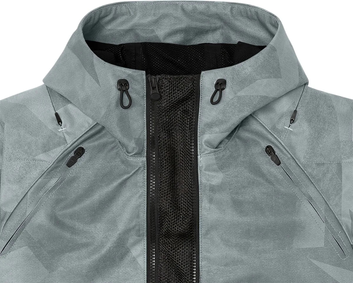 Icon Airform Battlescar Jacket - Black/Gray/Red