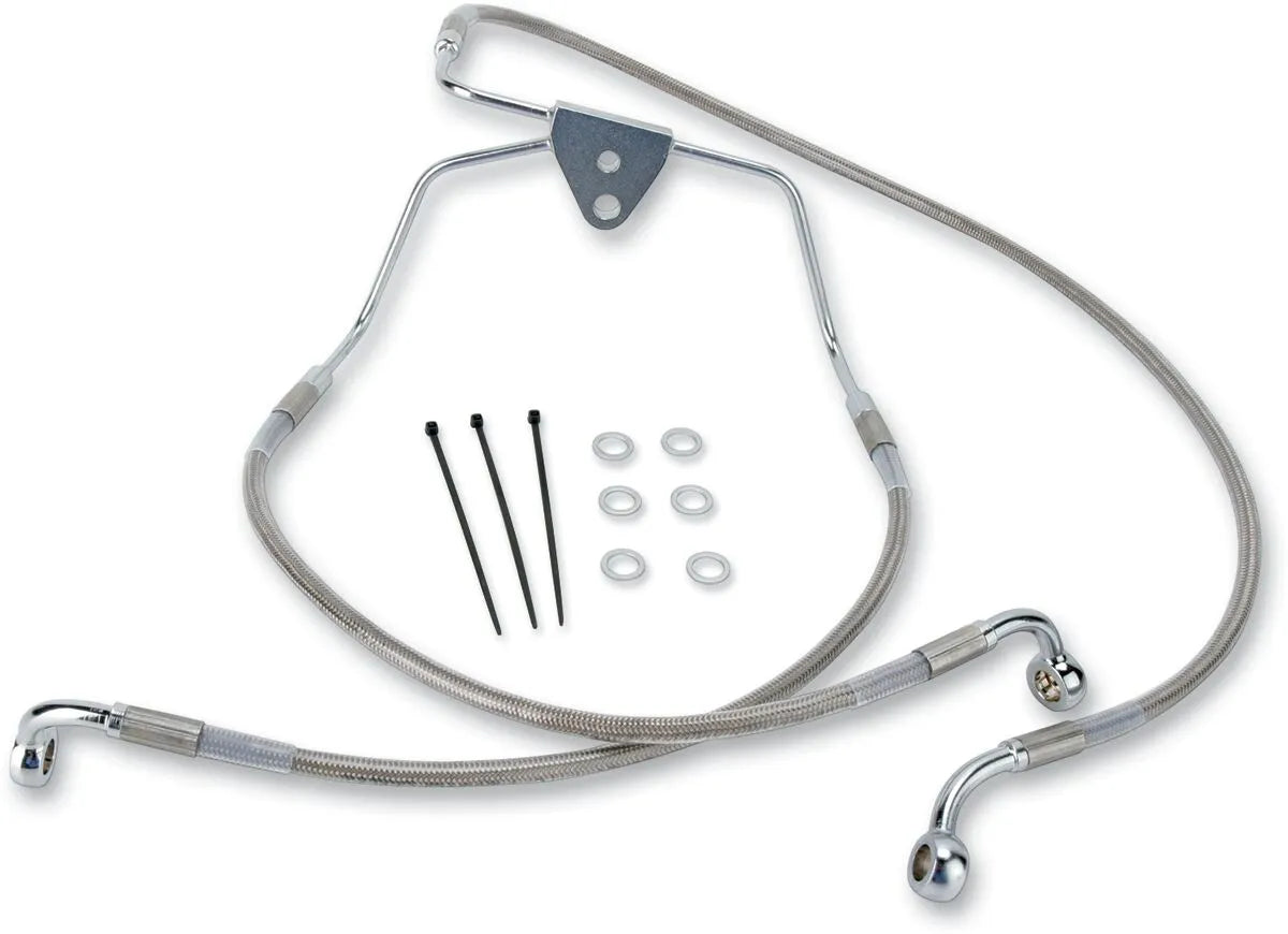 Drag Specialties Extended Brake Line Kit - Stainless Steel
